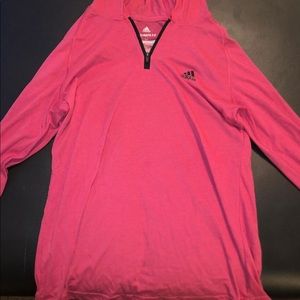Pink lightweight Adidas Hoodie